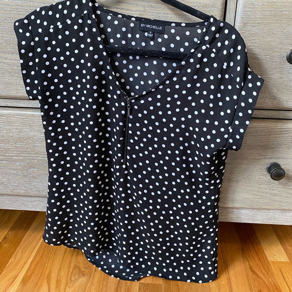 Polka dot blouse